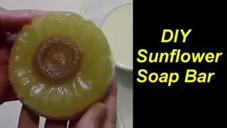 Melt and Pour Sunflower Soap Bar