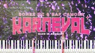 Karneval - Bonez Mc & RAF Camora [ Piano Tutorial / Easy / Normal Version ]