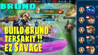 Savage! Build Bruno Tersakit 2020 by Top 1 Global Bruno | Build Bruno Paling Sakit 2020 Terbaru MLBB