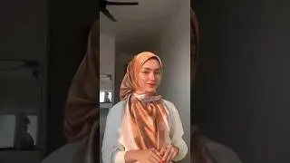 КАК КРАСИВО ПОВЯЗАТЬ БОЛЬШОЙ ПЛАТОК?🕊🧡 #hijabtutorial #мусульманка #хиджаб #ислам