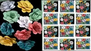 How to make Easy paper Roses | Paper flower DIY| Rose flower |Rose Card design| Handmaderose design