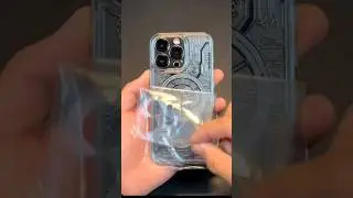 Silver clock circuit board transparent case! #shorts