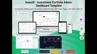 Investment Portfolio UI framework with Bootstrap 5