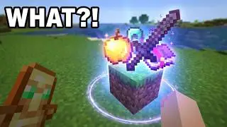 Minecraft But Grass Drop OP items | Minecraft Survival Relaxing Gameplay #minecraft #minecraftshorts