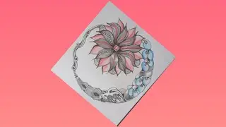 Zentangle circle | beginners zentangle | zentangle step by step for beginners #zenart #zentangle 