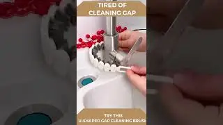 Flexible U-Shaped Gap Cleaning brush #cleaningbrush #cleaninghacks #ushape