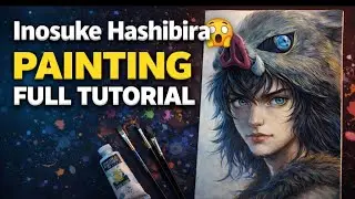 Attack on Titan 🗡️ | Acrylic Colors se Realistic Anime Painting 🎨Step by Step Painting process #art 