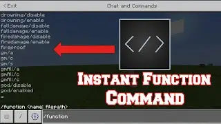 Behavior Pack Instant Function Command Mcpe 1.16+