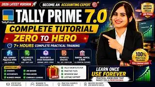 TallyPrime 7.0 Full Course 2026 | Complete Tutorial for Beginners | GST, Accounting