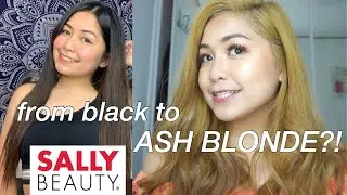Bleaching & Coloring My Hair ASH BLONDE for the FIRST TIME!