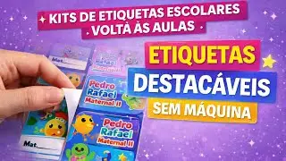Como fazer cartela de adesivo SEM M&Aacute;QUINA