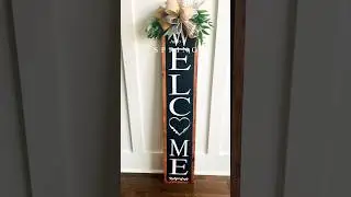 DIY Welcome sign! #porchdecor #springdecor