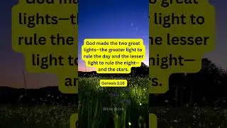 Genesis 1:16  Bible Verse #bible #youtubeshorts #shortsfeed #shorts #bibleverse #jesus