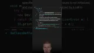 Как получить мистическую ошибку NoClassDefFoundError #java #shorts #coding #airhacks