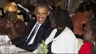 President Obama Dines With Kenyan Family