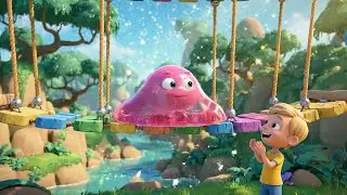 Fall Guys Jelly Runner Balanced on a Wobbl | Nursery Rhymes for Kids & Fun Baby Songs