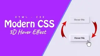 Learn How to Create an Amazing 3D Animated CSS Button Hover effect in HTML & CSS | CodeArt