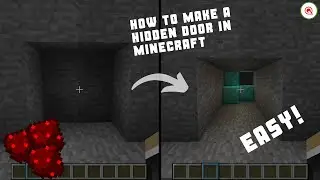 Minecraft | How To Make A Simple Hidden Door