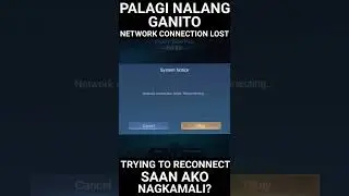 NETWORK CONNECTION LOST.. TRYING TO RECONNECT