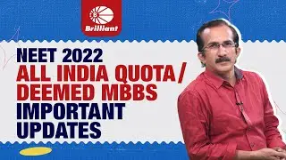 NEET 2022 | All India Quota / Deemed MBBS | Important Updates #sivansir #brilliantpala #mbbs #neet