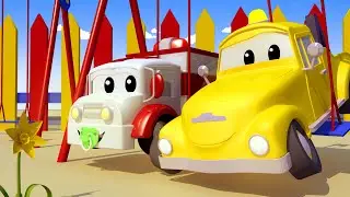 Amber la Ambulancia - Bebé Tom LA GRUA Rompió Su CUERDA De Remolque - Dibujos Animados Educativos