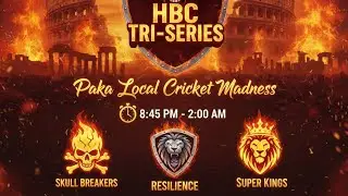 🏆🔥 HBC Tri-Series FINAL | Team Resilience 🛡️ vs Skull Breakers 💀 | Ultimate Box Cricket Showdown 🏏💥
