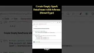 pyspark tutorial in 30 | create empty df with schema (structType) #ai #python #pyspark #datascience