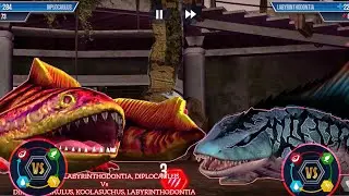 Dino LABYRINTHODONTIA Dino DIPLOCAULUS VS Dino DIPLOCAULUS Dino KOOLASUCHUS Ep30