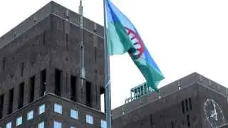 Romanifolkenes dag, 8 april 2015 ved Oslo R&aring;dhus, Norge