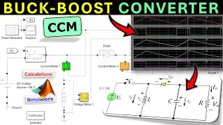 ⚡DC-DC Buck-Boost Converter - Continuous Conduction Mode 🔋 Power Electronics Calculation & MATLAB