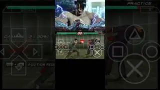 Tekken 6 Jin Kazama staple combo #tekken #ppsspp #gaming