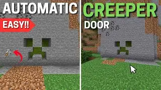 How to build an Automatic Creeper Door in Minecraft | Tutorial
