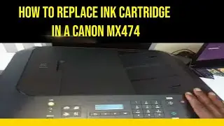 How to replace ink cartridge in a canon mx474