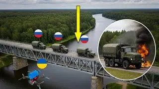 Russian Supply Lines Crippled Ukraine&rsquo;s Underwater Drone Ambush Destroys Strategic Bridge!