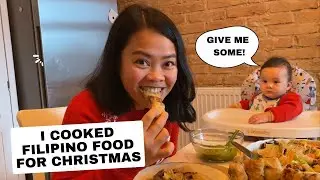 I MADE FILIPINO FOOD FOR CHRISTMAS HERE IN SLOVAKIA | Mixed Culture Christmas Celebration with Oli