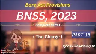 The Bhartiya Nagrik Suraksha Sanhita,2023. Bare Act provisions..#bnss #law #judiciary #judicialexams
