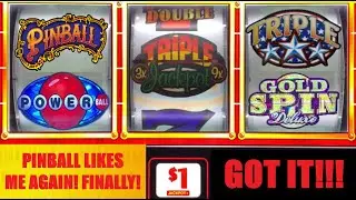 3 Reel slots: Triple Double Stars + Powerball + Pinball + Wheel of Fortune Gold Spin & more!