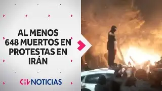 ONG cifra en m&aacute;s de 548 los manifestantes muertos durante protestas en Ir&aacute;n - CHV Noticias