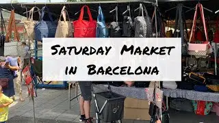 Saturday market in Barcelona 🇪🇸 Where you can buy cheap items #fondo #barcelona #spain