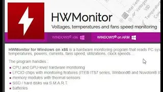 Installing & Using HWMonitor , useful little App to know temperatures of your Gaming PC components