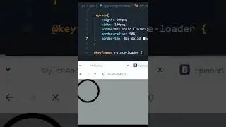 How To Create Custom Loader With HTML & CSS #html  #css  #loader #coading