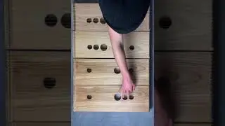 4 monochords 21 strings in D (84 strings total)