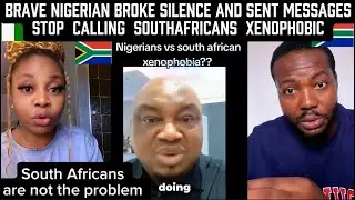 OMG 😱 Brave Nigerian Broke silence and sent a strong message SouthAfricans are not xenophobic 🇿🇦🇳🇬