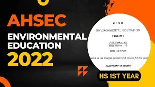 HS 1st year Environmental Education Question Paper 2022