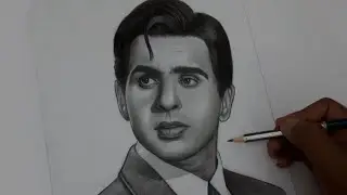Dilip Kumar Drawing | Pencil Sketch