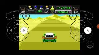 1991 Jaleco Rally Big Run The Supreme 4WD Challenge Super Nintendo Title 