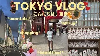 Japan vlog 🍙🍡: Tokyo & Mt Fuji,  teamLabs planet, vintage shopping, Tsukiji Market, Shibuya Sky