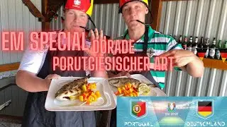 Dorade Portugiesischer Art vom Gasgrill | EM-Special