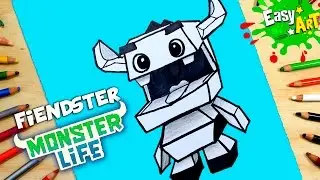 DIBUJOS MOSTER LIFE│C&oacute;mo Dibujar a fiendster│How to draw fiendster