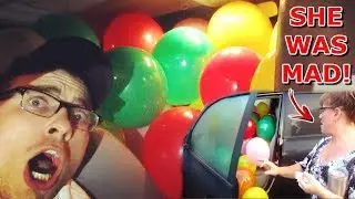 BALLOON CAR PRANK ON MOM!!